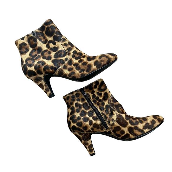 INC International Concepts Leopard Print Ankle Booties Size 6.5 - Picture 3 of 7